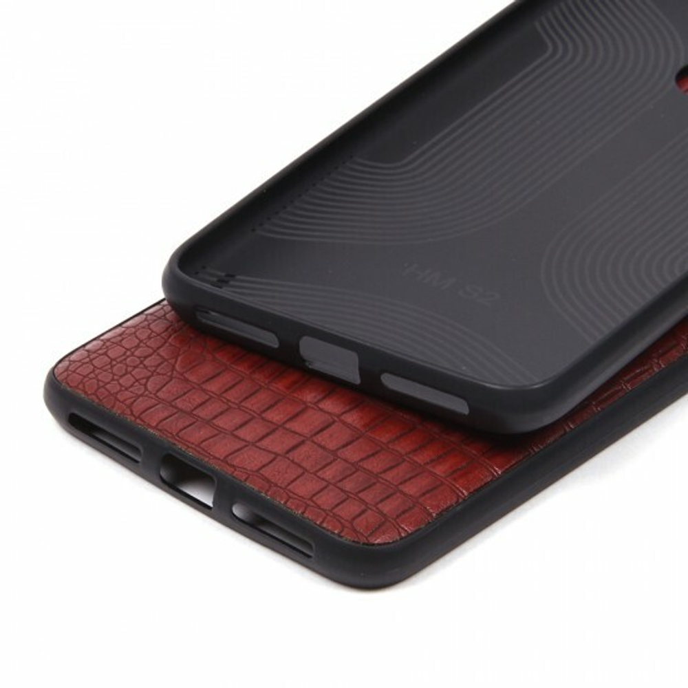 Панель из экокожи Рептилия для Xiaomi Redmi S2, 010027 Темно-синий