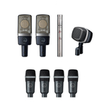 AKG Drumset Premium комплект микрофонов для ударных инструментов: 1x D12VR, 2x C214, 1x C451, 4x D40