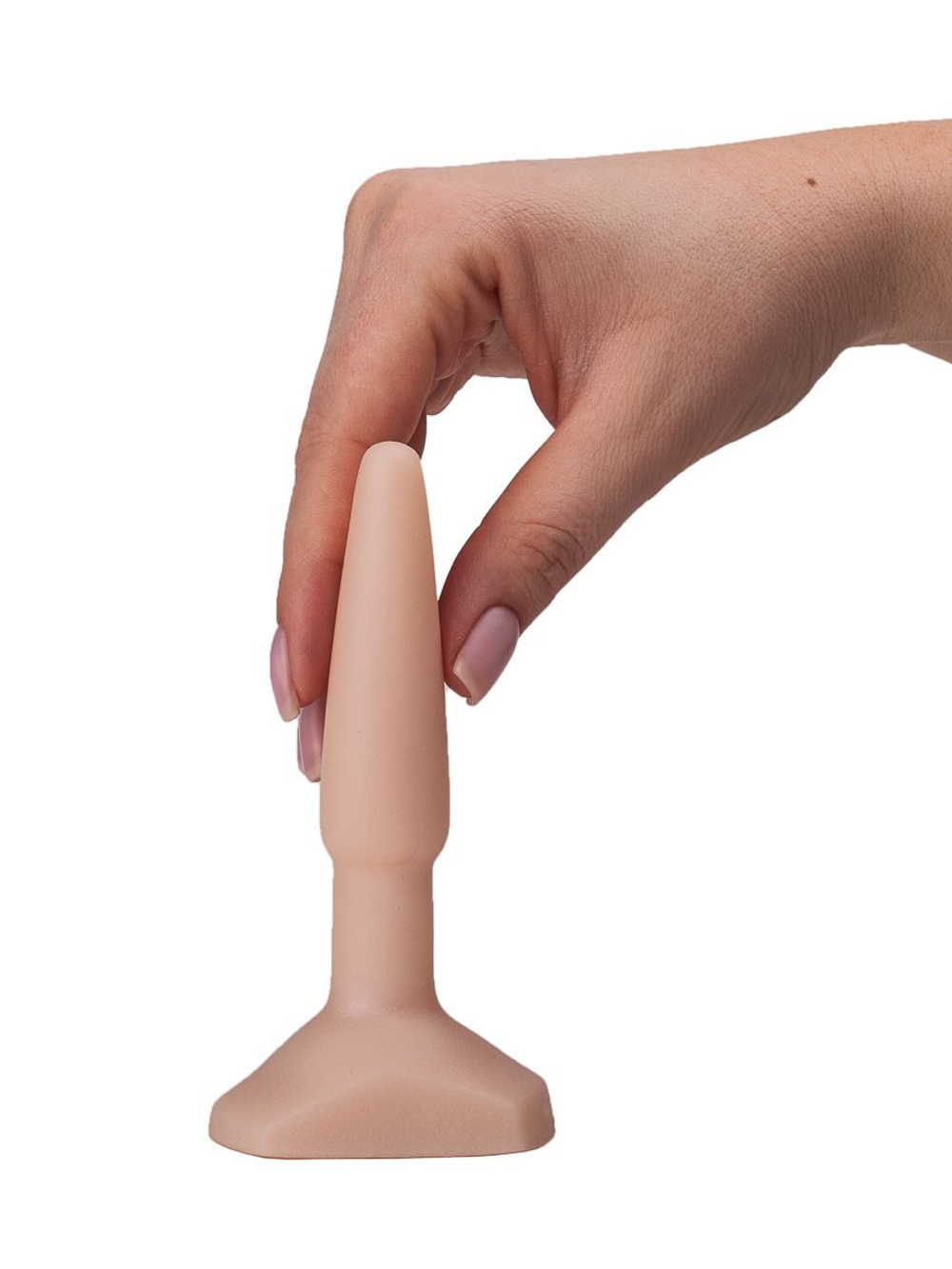 Классический анальный плаг телесного цвета - 11,5 см. (Цвет: телесный)