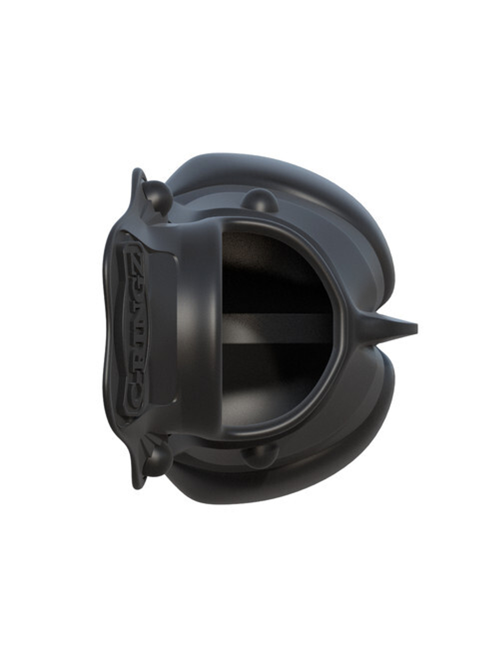 Силиконовый чехол для мошонки с эрекционным кольцом Rock Hard Ball Banger (Цвет: черный)