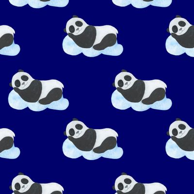 Панда и облака