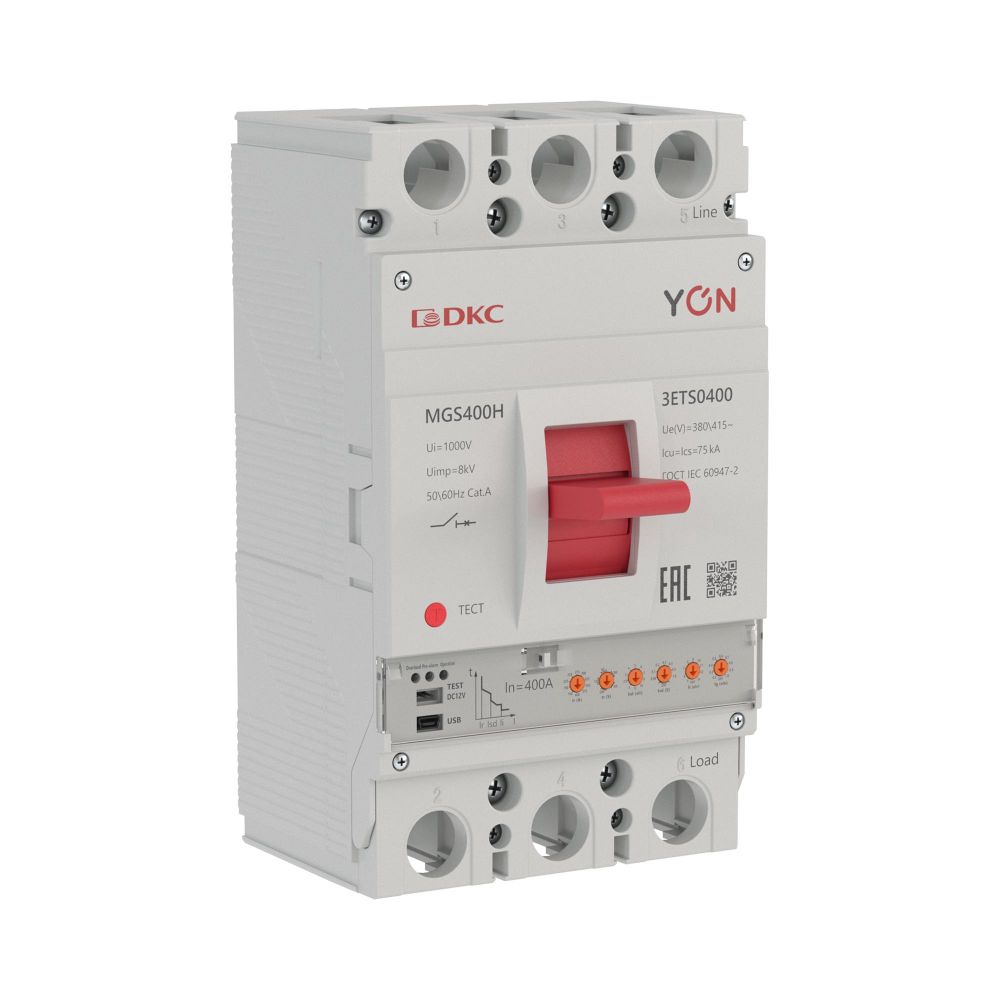 Авт. выкл. YON MGS400H 3P 160-400A 75kA с электронным расцепителем ETS
