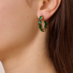 Серьги Dyrberg Kern TAMARIN SG EMERALD GREEN 470017