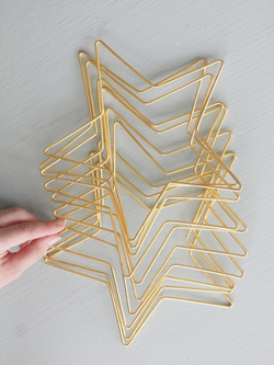 Набор основ для макраме или ловьцов снов "Звезда 20 см", 10 шт.