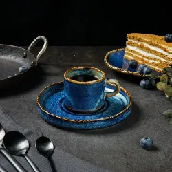 Чашка 100 мл кофейная d 6 см h5,2 см Aqua Blue P.L. Proff Cuisine [6]