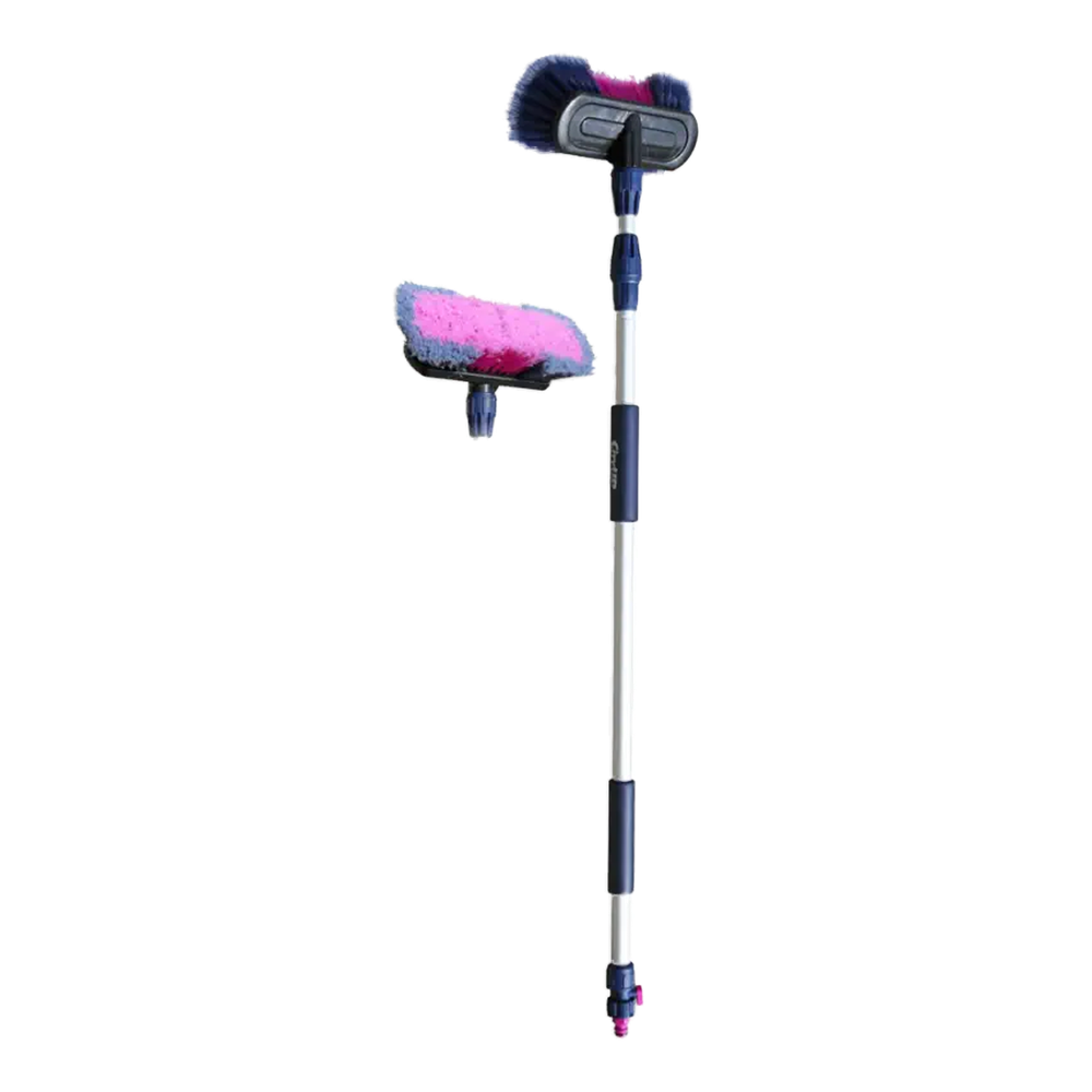 Швабра для мойки авто Телескопическая CU-611 (107-169мм) с краником п/воду