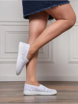 Мокасины летние текстильные