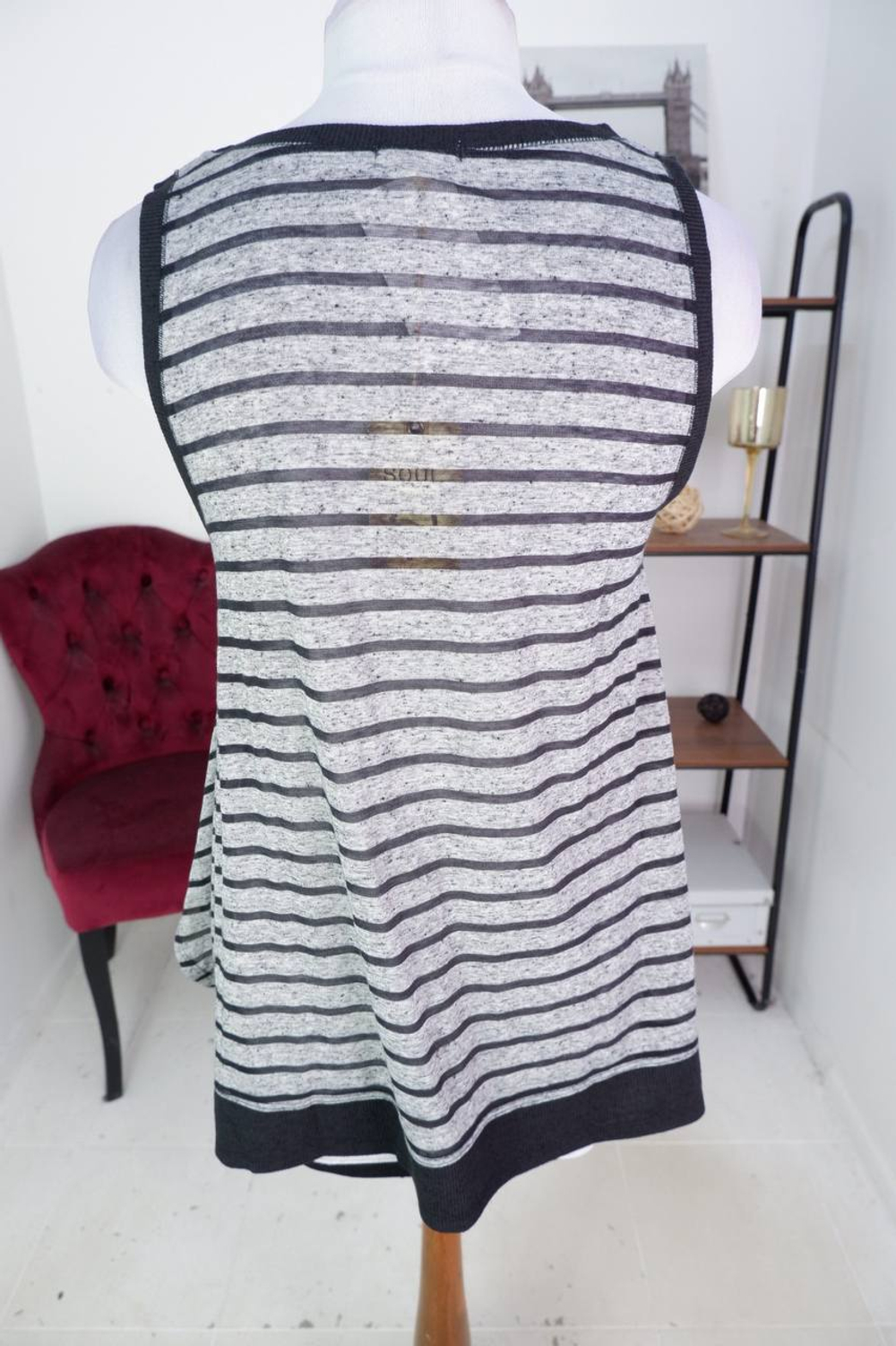 Топ Brave Soul в модную полоску, маркировка М, визуально 46 размер, новый