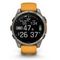 Garmin Fenix 8 47 мм AMOLED Sapphire – титановый корпус, оранжевый ремешок
