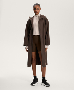 OYSHO Легинсы-велосипедки Comfortlux с высокой посадкой длиной 20 см, темно-коричневый