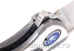 Нож Широгоров Флиппер F95NL 3M M390 CF WHITE STORM MRBSфотография - 9