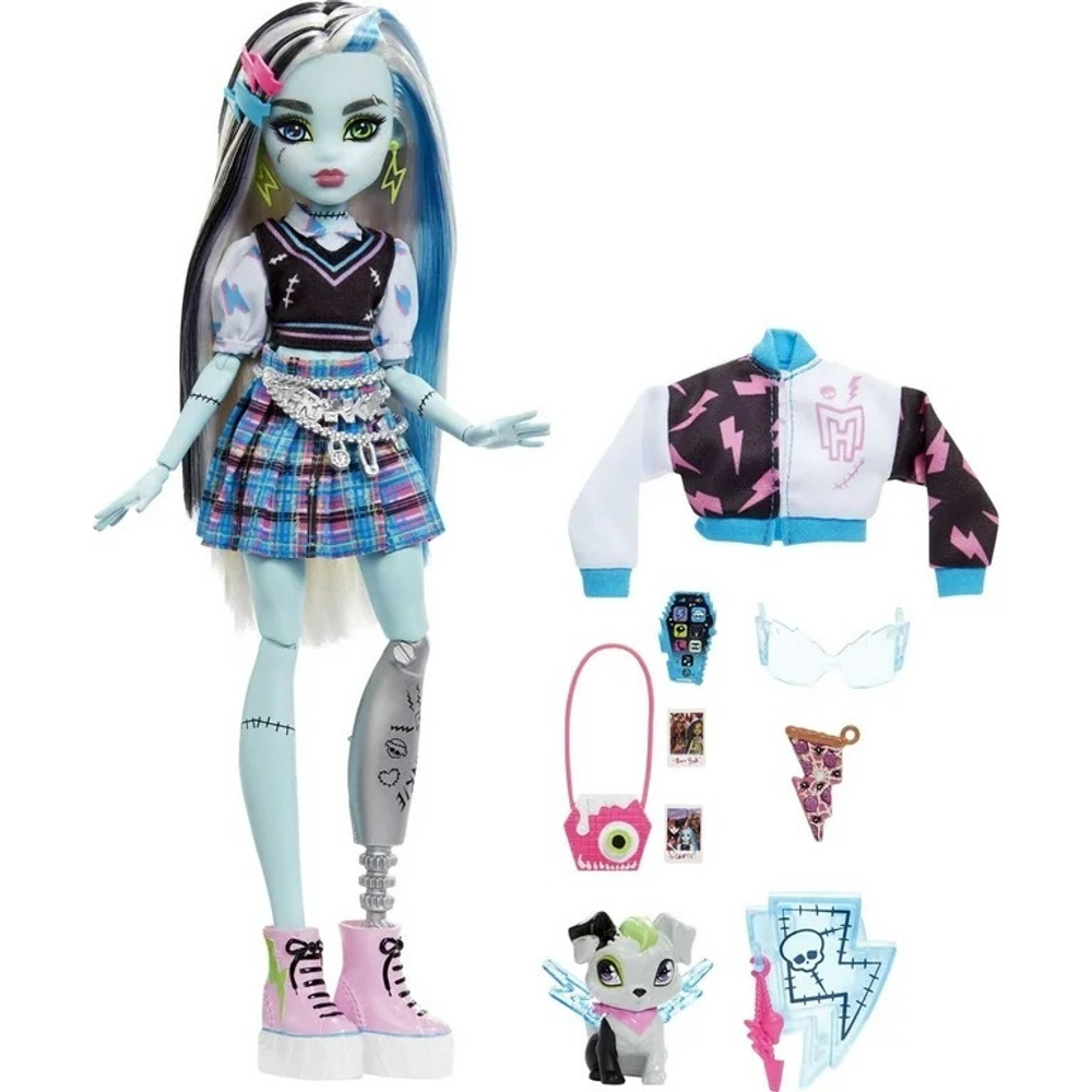 Кукла Monster High Frankie Stein с собачкой