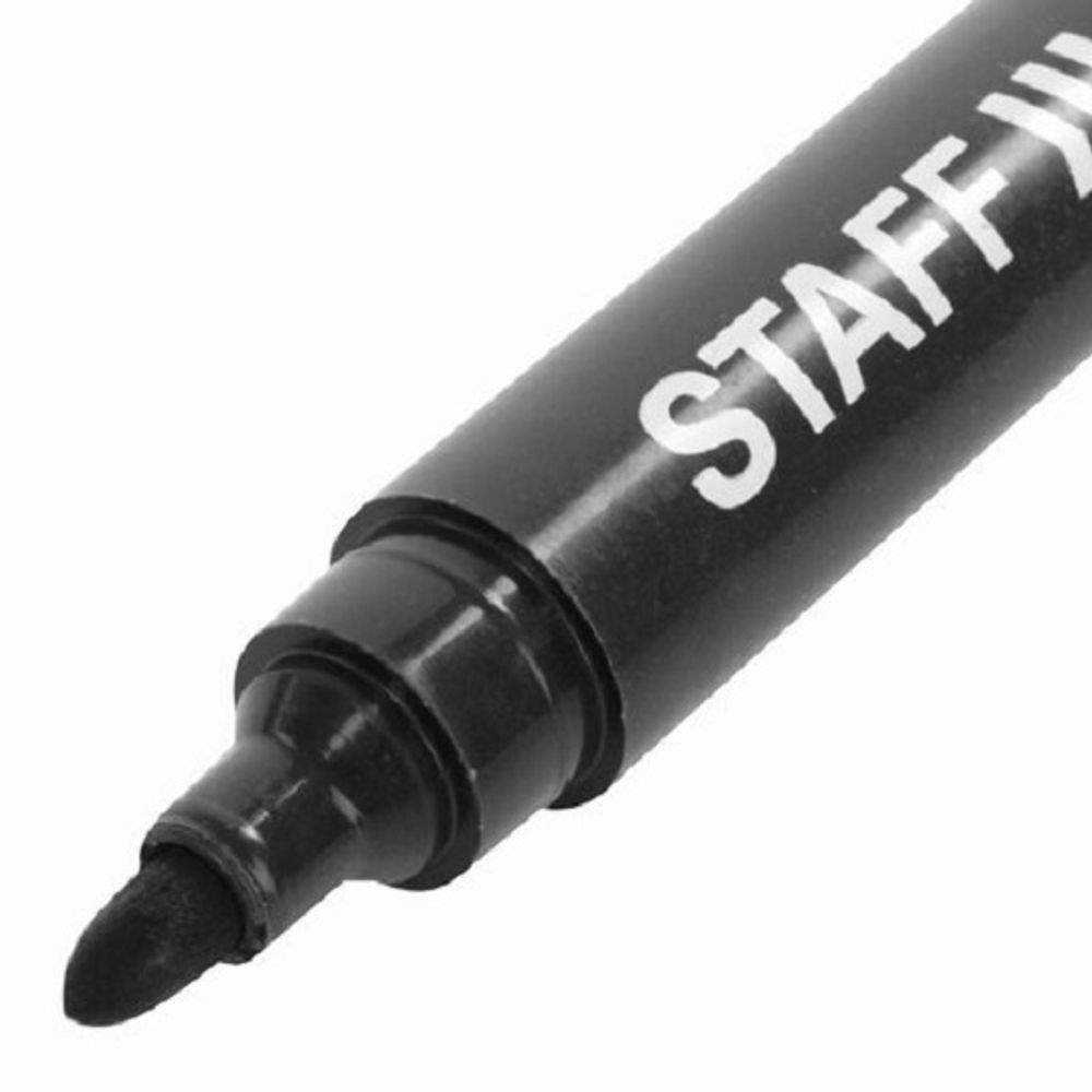 Маркер перманентный 2.5мм, Staff эконом, чёрный