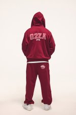 Джоггеры Q2ZA People oversize (бордо)