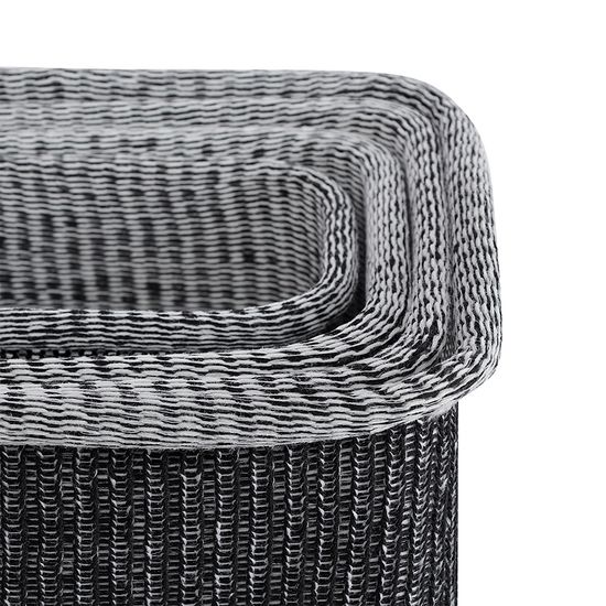 Набор из 4-х корзин для хранения sustainable collection, черный