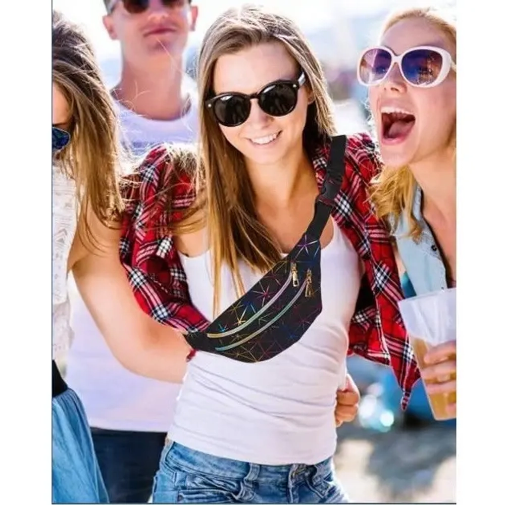 Сумка на пояс «Harizma», цвет черный, 31*12 см