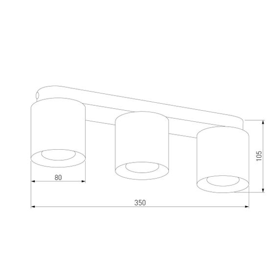 Потолочная люстра TK Lighting 3409 Vico White