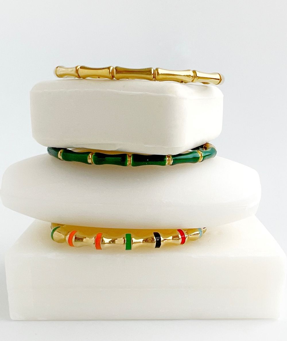 Браслет Bamboo с эмалью