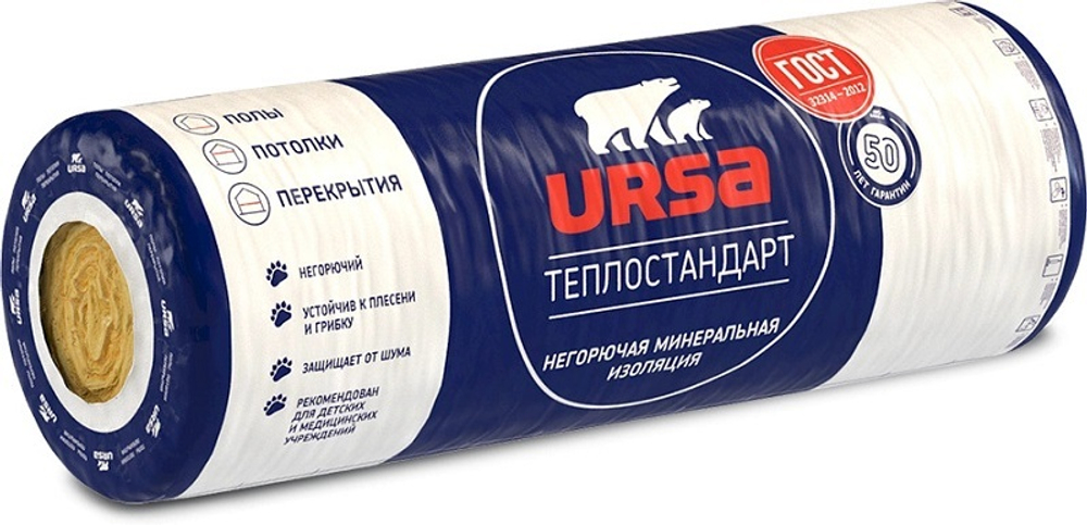 Тепло- и звукоизоляция GEO URSA 50 мм 16 м2