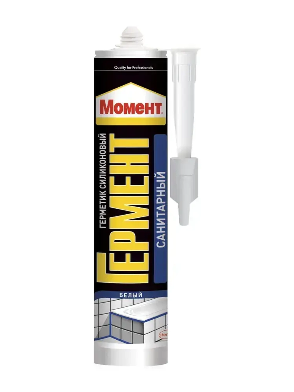 Герметик силиконовый санитарный Момент Гермент белый 280 мл