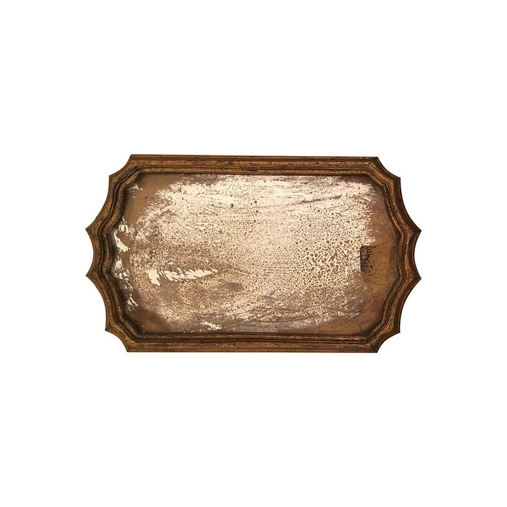 Поднос, Antique golden base, 50 см x 30 см, TR-745