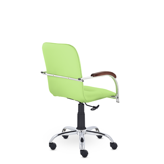 Кресло Самба GTP СН D8 (темный орех) S-0406 (фисташковый)