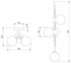 Бра Eurosvet Volver 50383/3 латунь