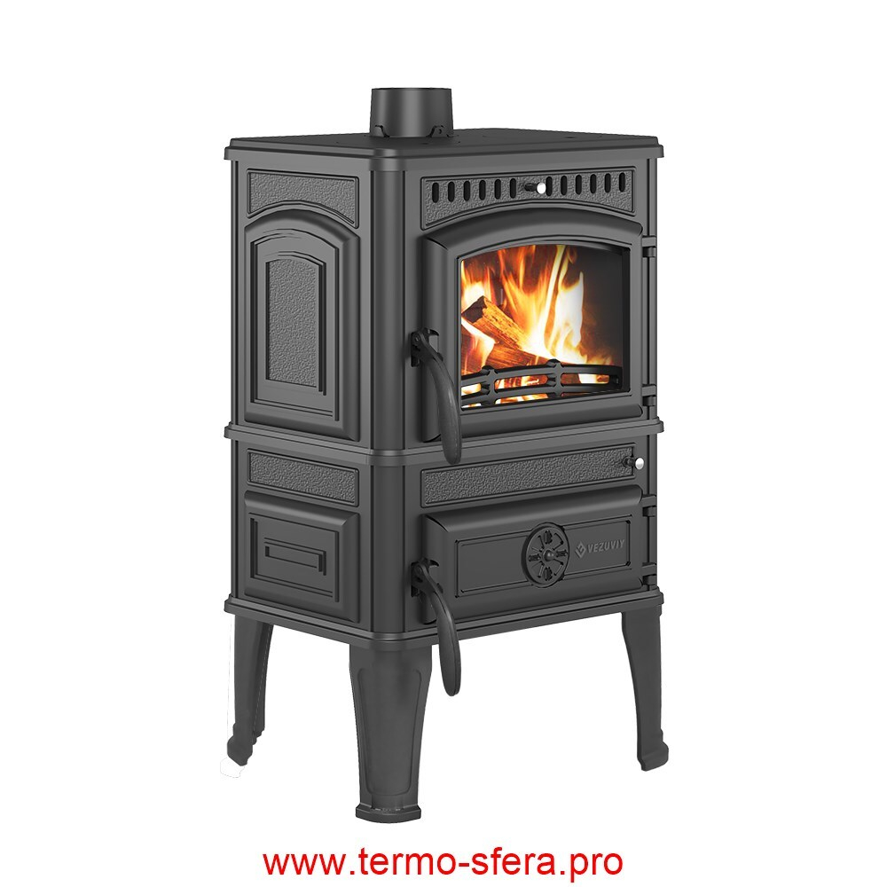 Печь-камин Везувий LV-12S "Антрацит"