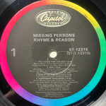 Missing Persons ‎– Rhyme & Reason (США 1984г.)