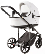 Детская коляска Adamex Locco Light Deluxe 2 в 1 LL-SA01 (БЕЛ.КОЖА)