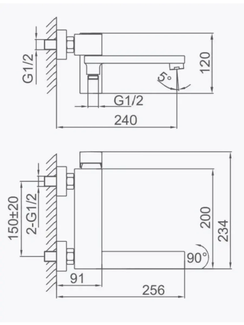 Смеситель для ванны Frap F3291