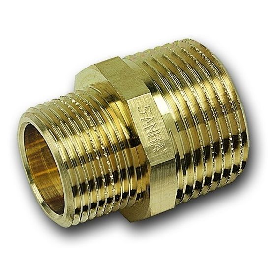 Ниппель редукционный Sanha PURAFIT 1" x 3/4" бронзовый, серия 3245 (13245134)