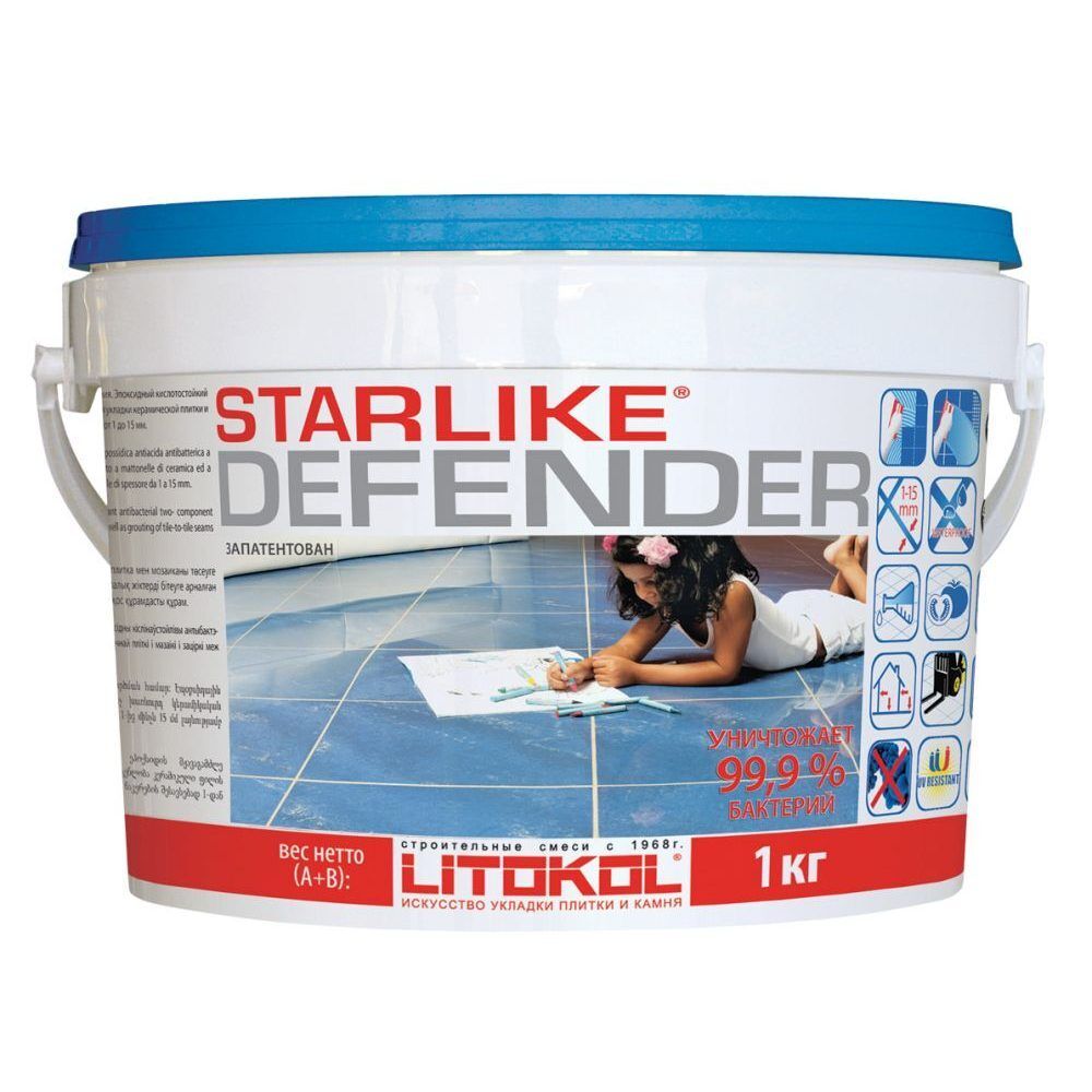 Затирочная смесь эпоксидная Litokol Starlike Defender С.350 Crystal (Кристалл) 1 кг