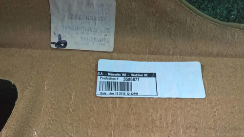 Обшивка потолка Mercedes M W166 (2011-2015)