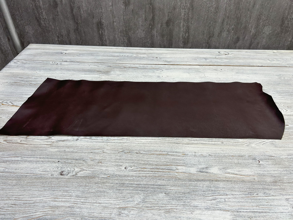 Спилок Миссури цв. Шоколад, толщ. 0,8-1,2 мм, ОТРЕЗЫ