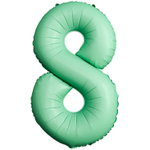Шар фольгированный Цифра 8 101 см (Мятный)