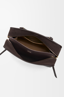 Loewe Большая сумка Amazona 180 из мягкой телячьей кожи, темно-каштановый