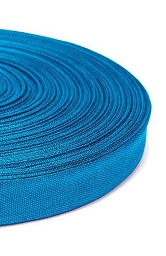 Тесьма окантовочная 450D, ш. 2,2 см, п/э 100%, 2,5 гр/м, голубой