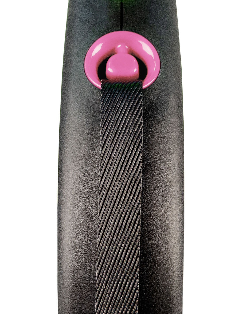 Поводок-рулетка Flexi Black Design S. Лента 5 м. для собак до 15 кг. Розовый