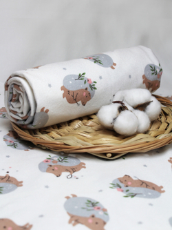 Пеленка Лесной ёжик фланель 90*130 RinaAmari