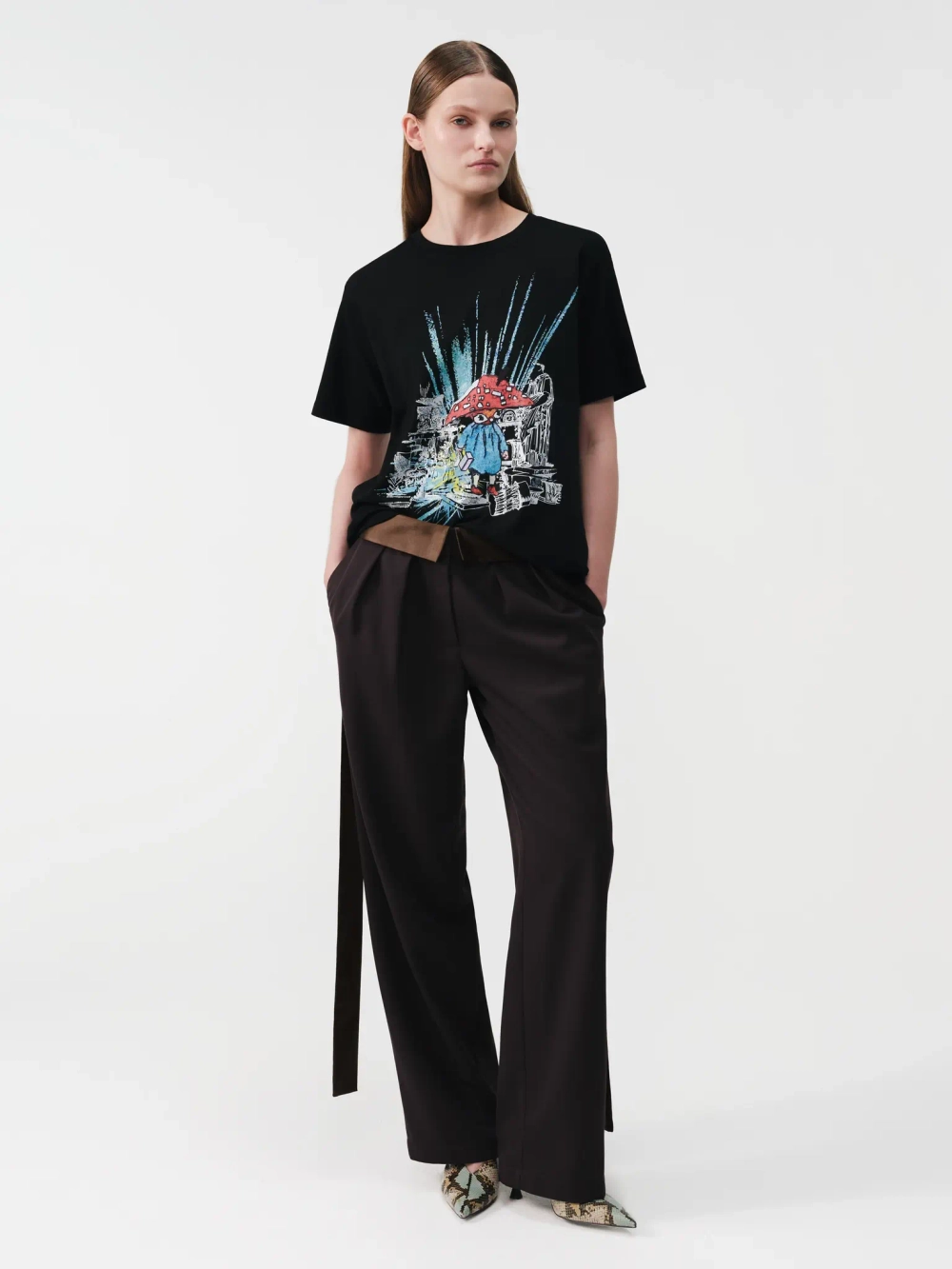 Футболка женская с принтом OLA OLA