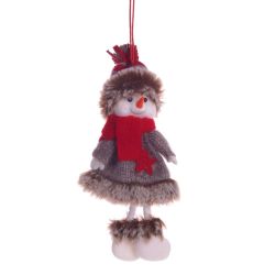 GAEM Изделие декоративное "Снеговик в шубке", L8 W5 H19 см, 4в.