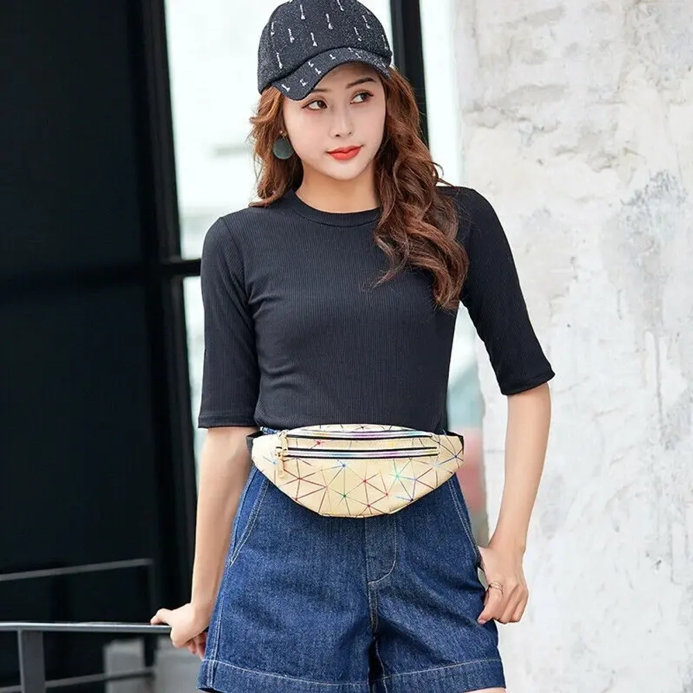 Сумка на пояс «Harizma», цвет золото, 31*12 см