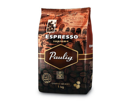 Кофе в зернах Paulig Espresso Supremo, 1 кг  (Паулиг)