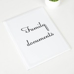 4864850 Папка для семейных документов, 4 комплекта, цвет белый