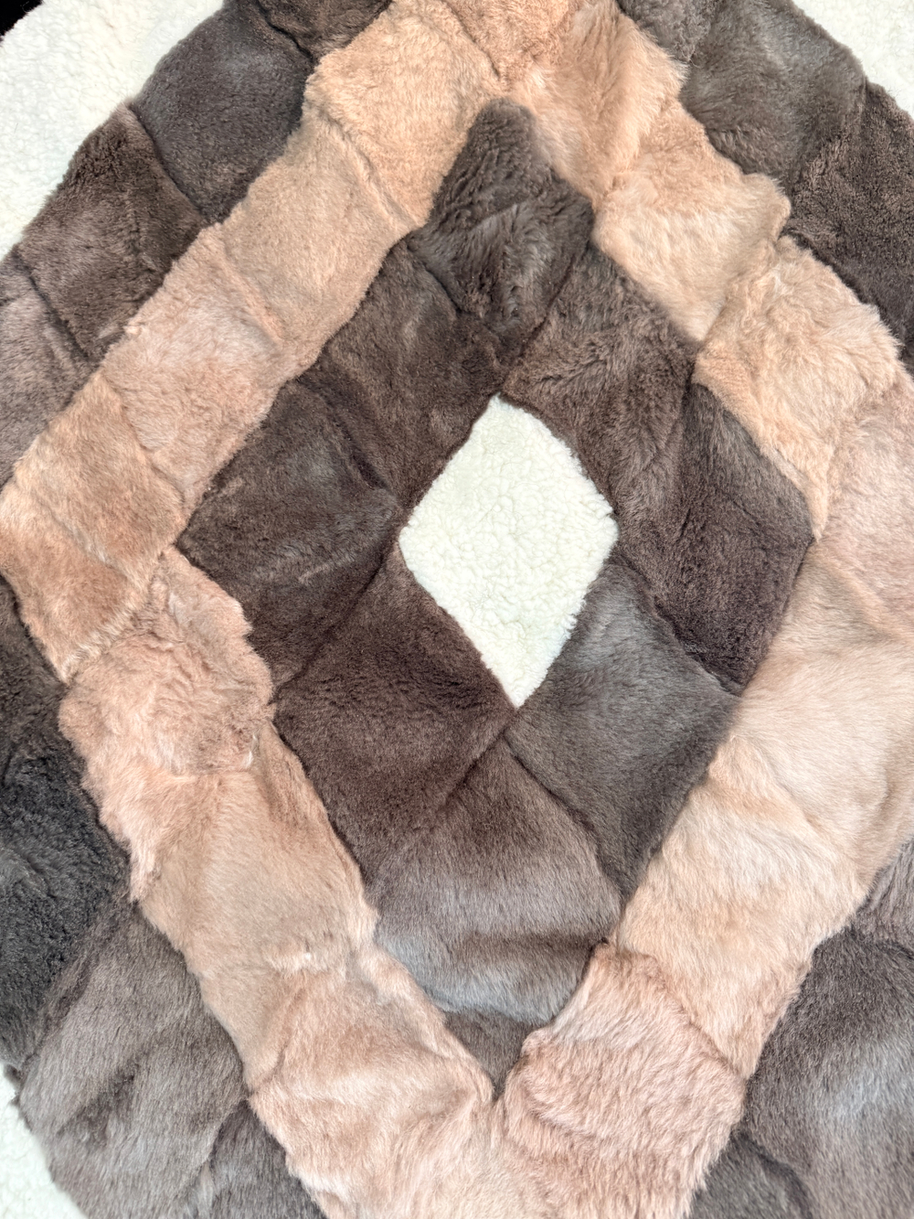 Покрывало меховое ковер из шкуры овчины