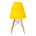 Стул CINDY (EAMES) (mod. 001) дерево бук/металл/сиденье пластик, 51x46x82см, желтый/yellow