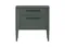 Тумба прикроватная Type oak 2 ящика ширина 50 см (темно-серый)