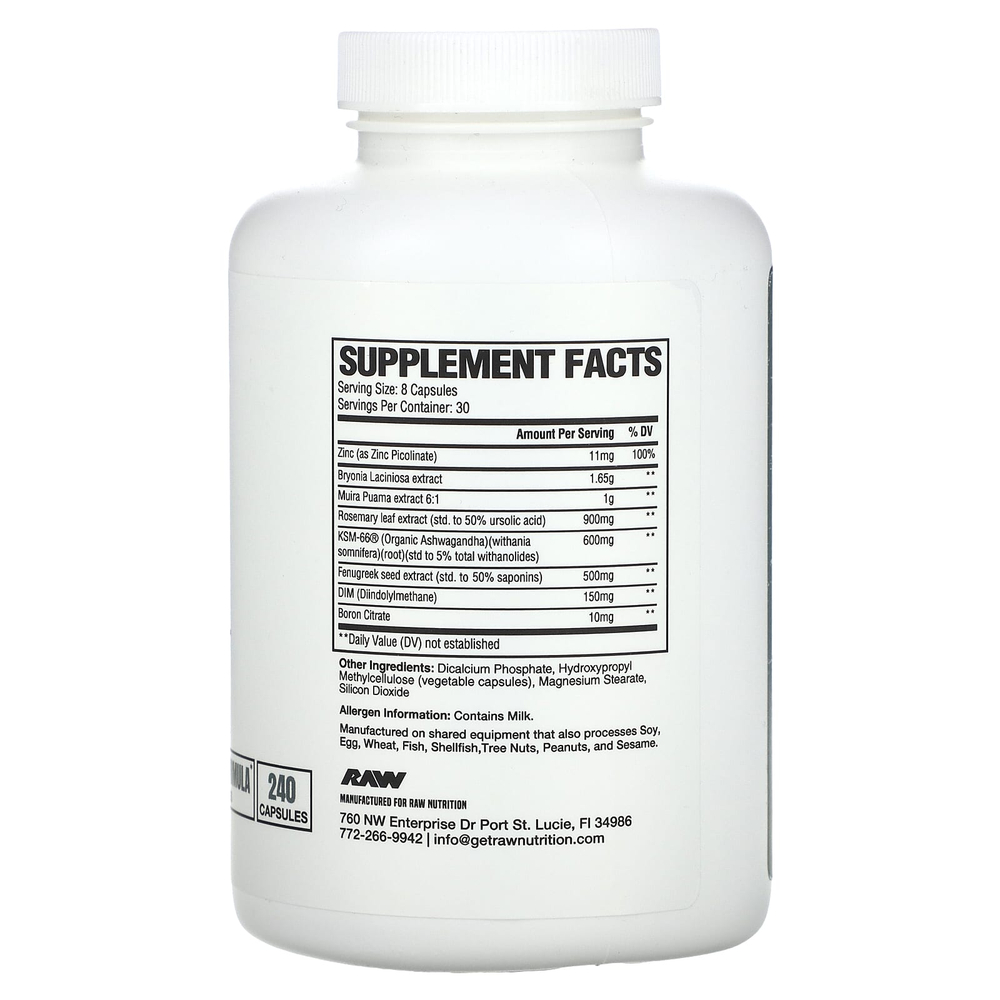 Raw Nutrition, Test, 240 капсул