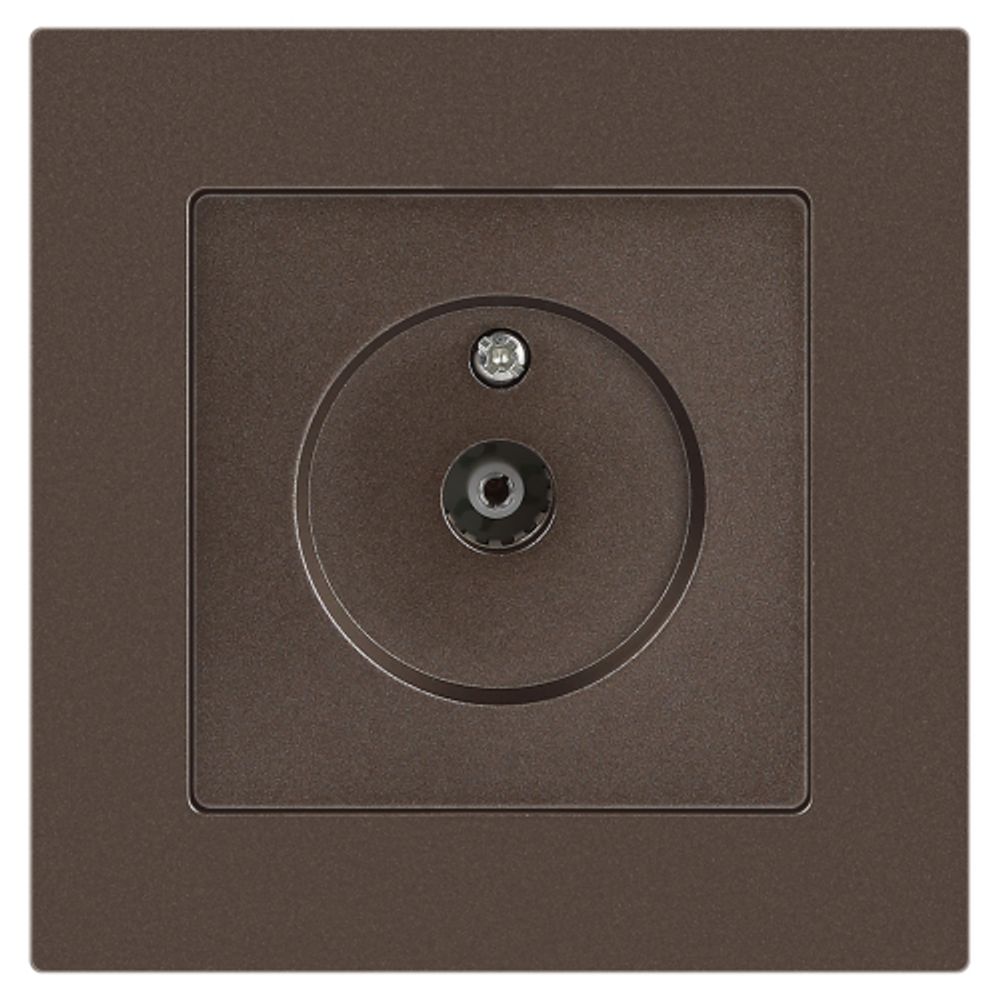 Розетка Intro Accent 6-301-08 TV одиночная, IP20, СУ, бронза | Intro